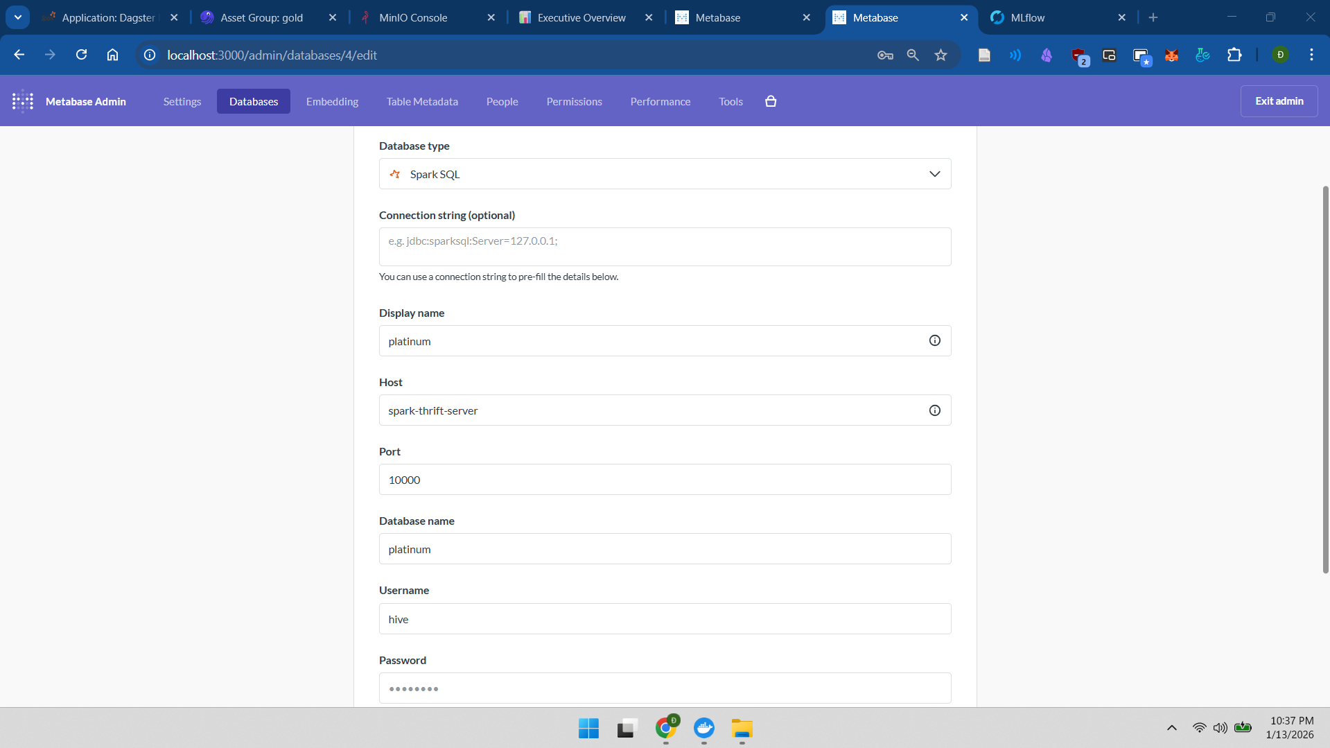 Kết nối JDBC qua Spark Thrift Server